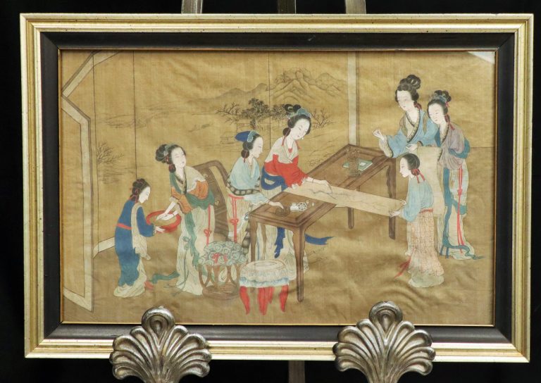 Japanese silk print